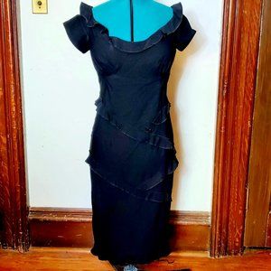 Belle Poque Ruffled Pencil Dress NWT